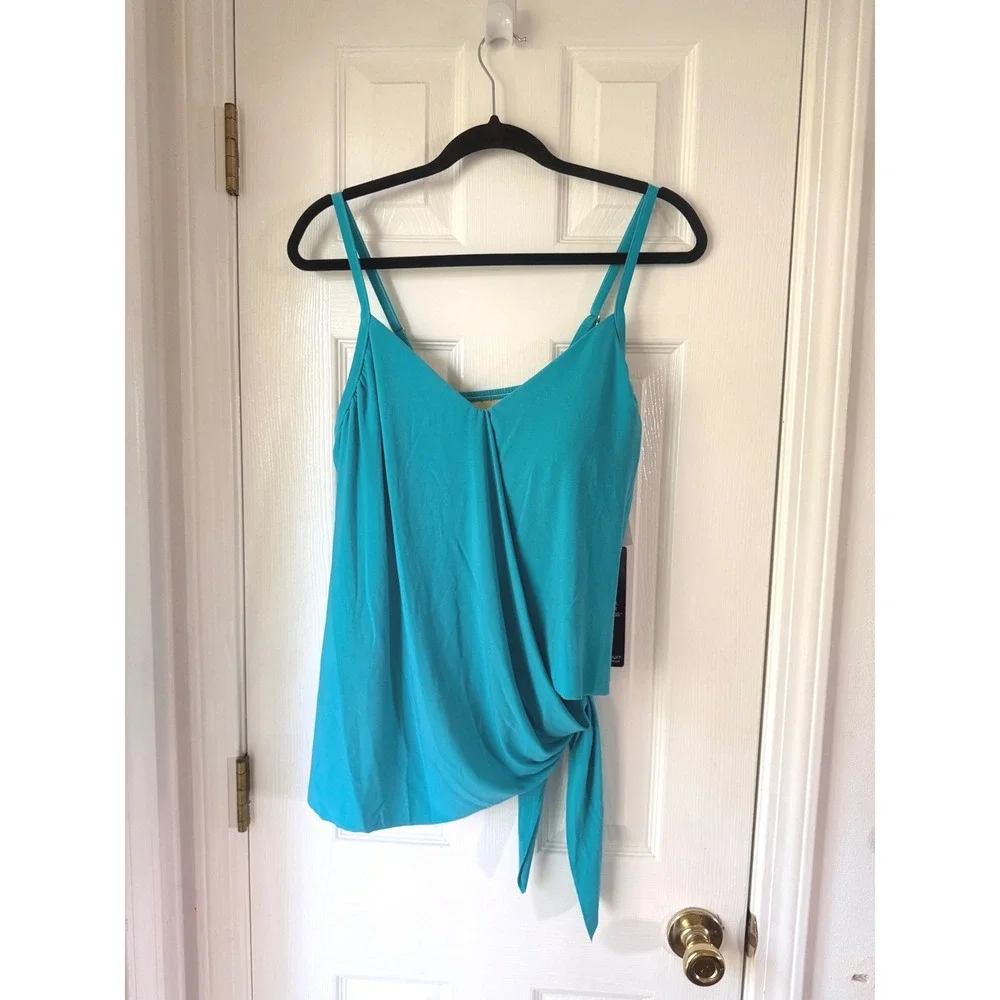 Magicsuit Alex Tankini Top Pacific Blue Underwire Side Tie Swim 6006040‎ 10
